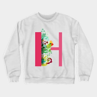 Tropical alphabet H Crewneck Sweatshirt